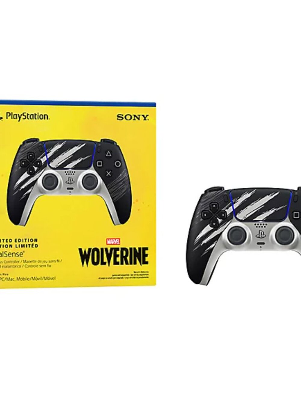Sony PS5 DualSense Wireless Controller Marvel’s Wolverine Adamantium LE